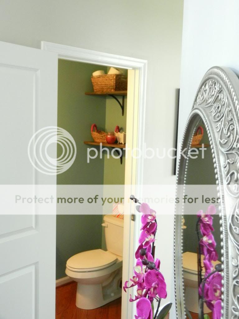 Powder Room Shelves Moving to the Country